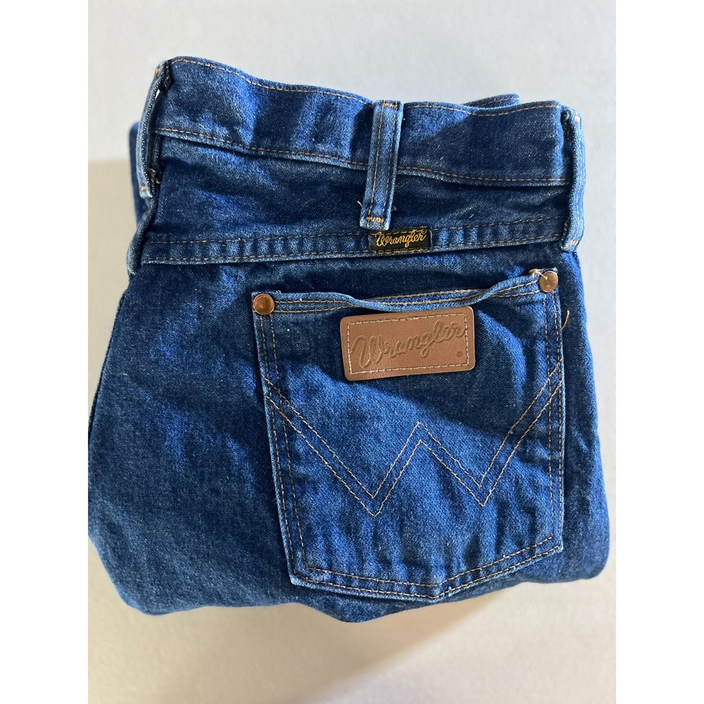 Wrangler Vintage 90s 35x30 (Fits 32x29) 13MWZ Made In USA Mens Blue Jeans